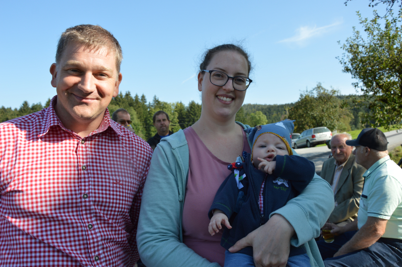 Martin, Verena und der kleine Paul (gestern getauft)