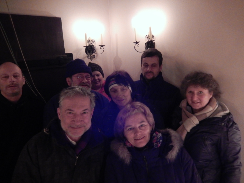 Damit der Kustos auch einmal drauf ist.