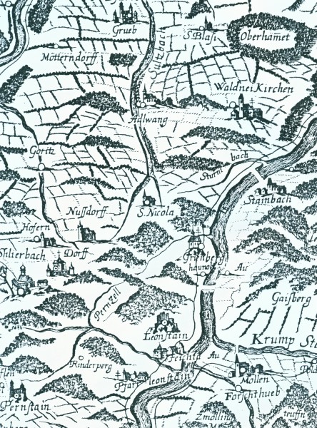 Kartenausschnitt Vischerkarte 1667